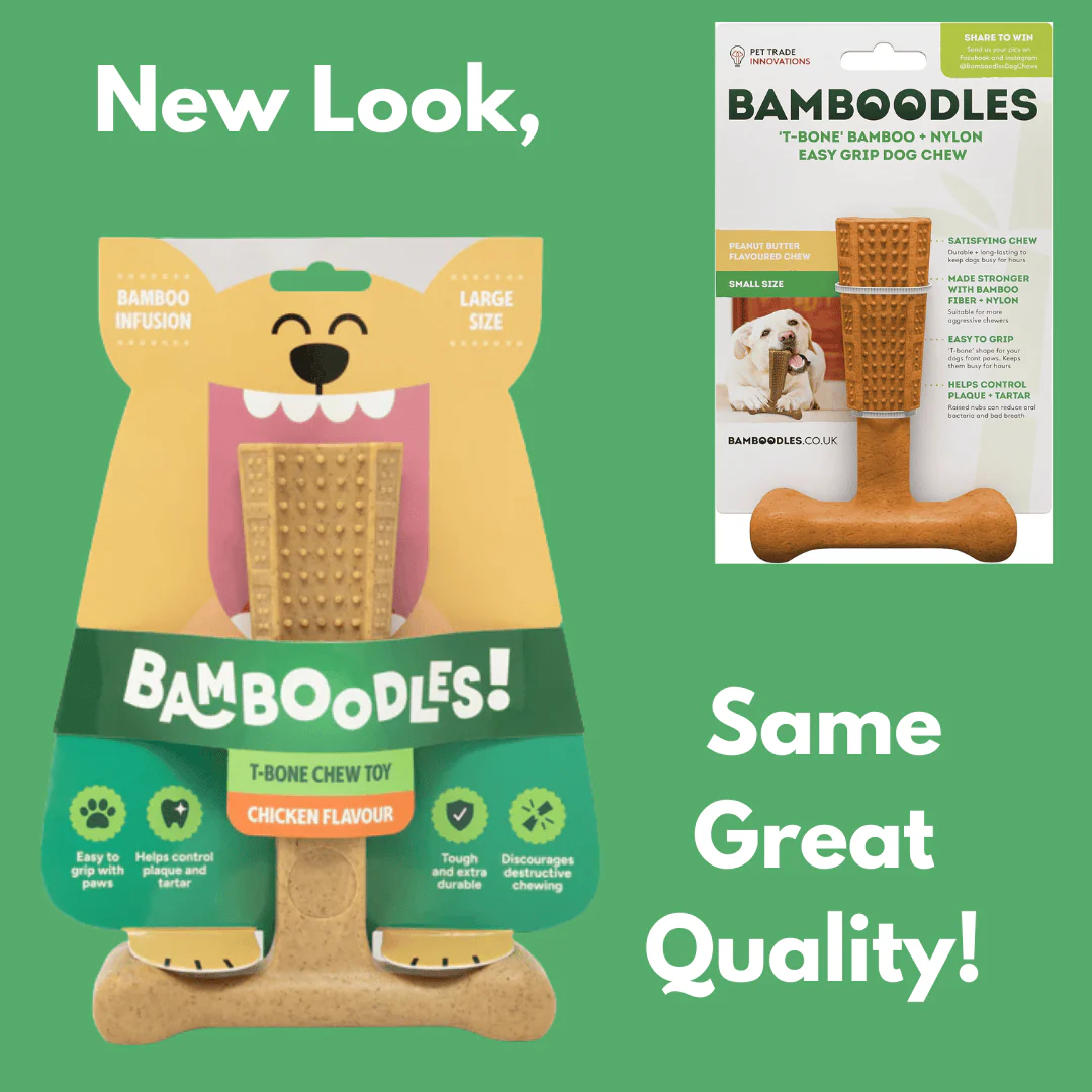 Bamboodles T-Bone Dog Chew - Roast Chicken - Image 4