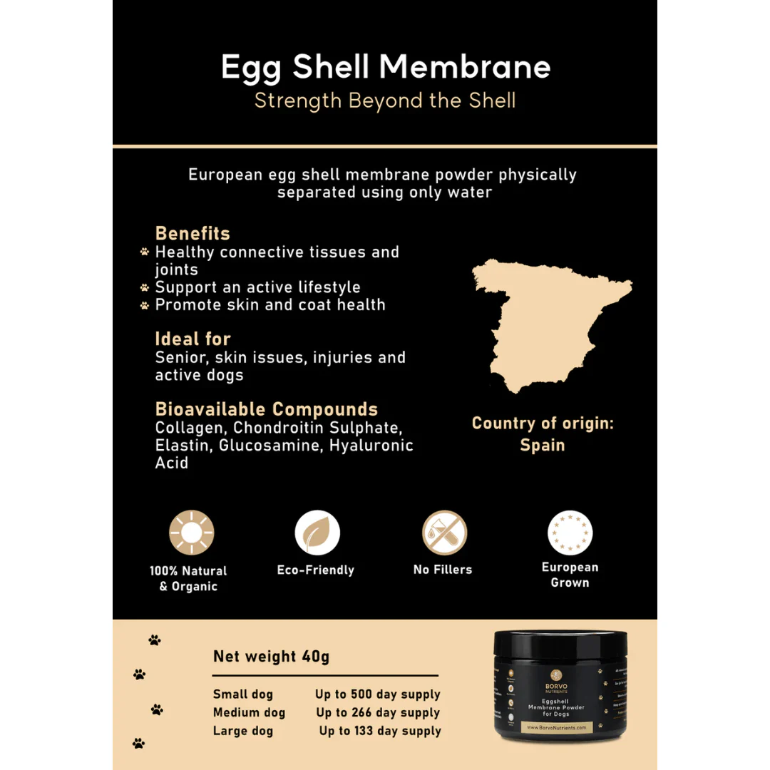 Eggshell Membrane for Dogs - Borvo Nutrients - Image 7