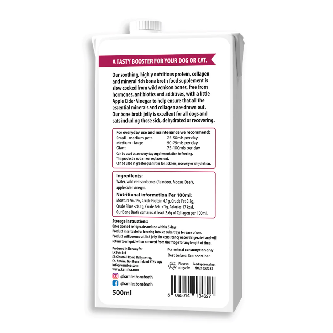 Karnlea Venison Bone Broth for Dogs and Cats - Image 3