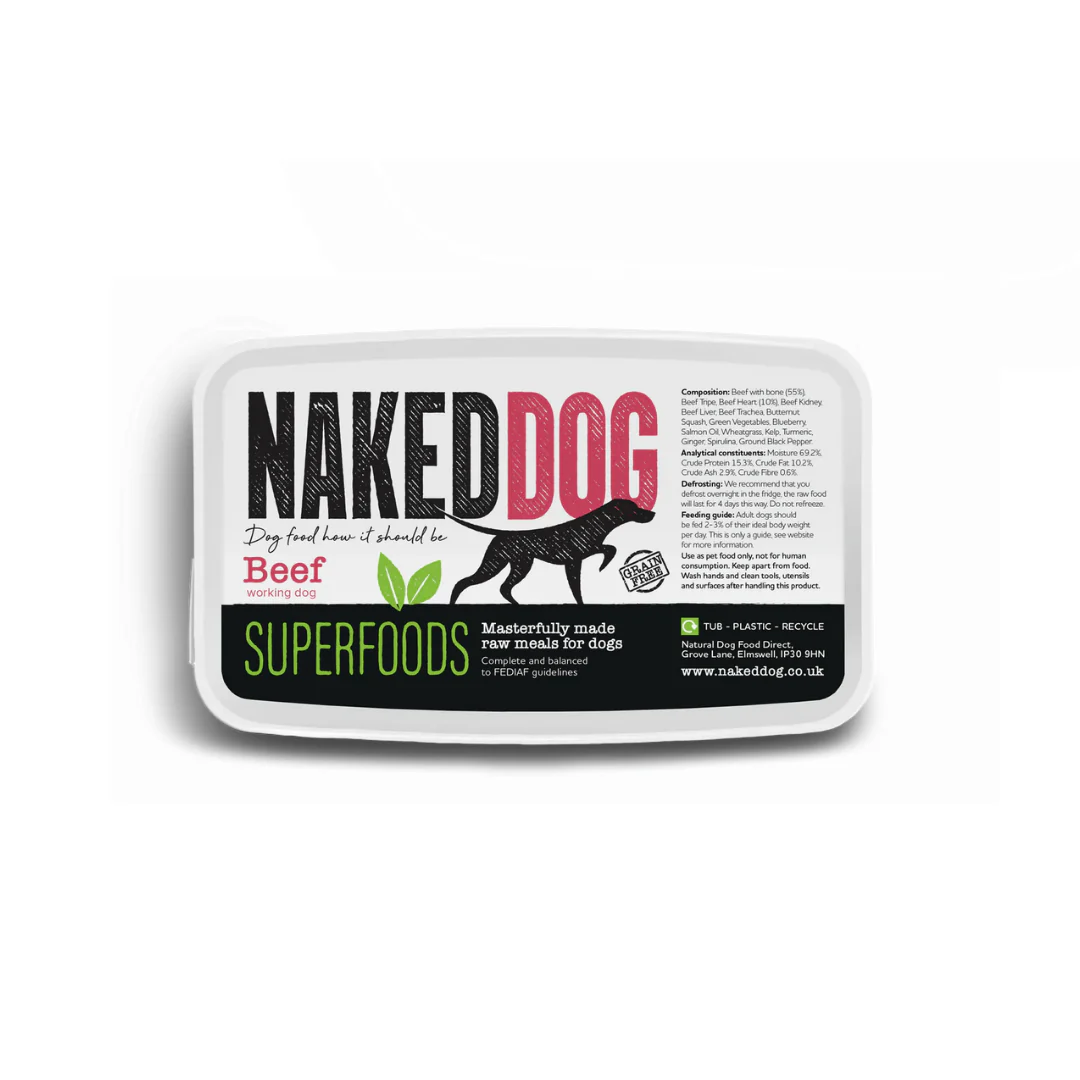 Naked Dog Raw Superfood Beef 1kg - Image 3