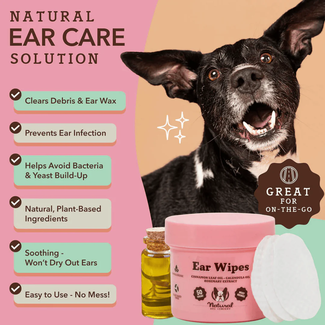 Natural Dog Company Ear Soother Wipes - Image 3