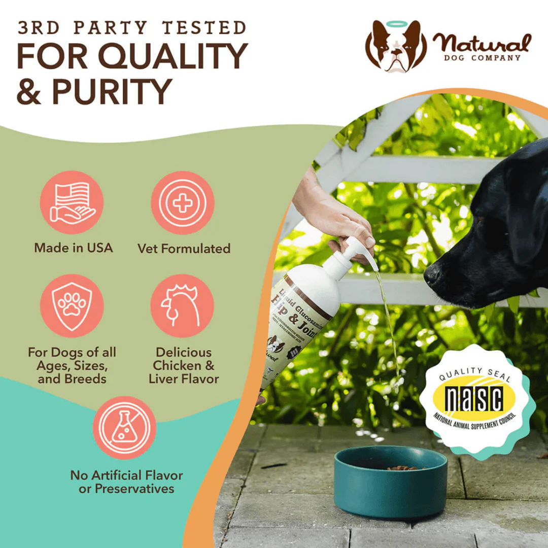 Natural Dog Company Liquid Glucosamine - Hip & Joint - Image 4