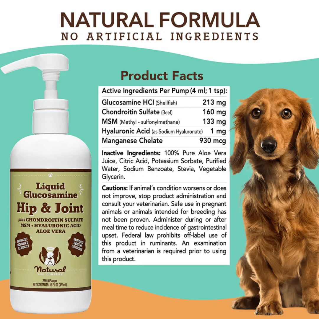 Natural Dog Company Liquid Glucosamine - Hip & Joint - Image 7