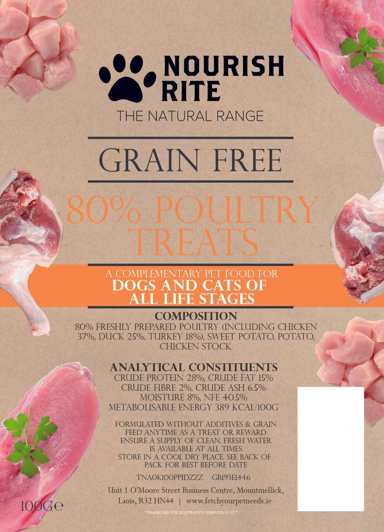 Nourish Rite Grain Free 80% Poultry Treats - Image 3