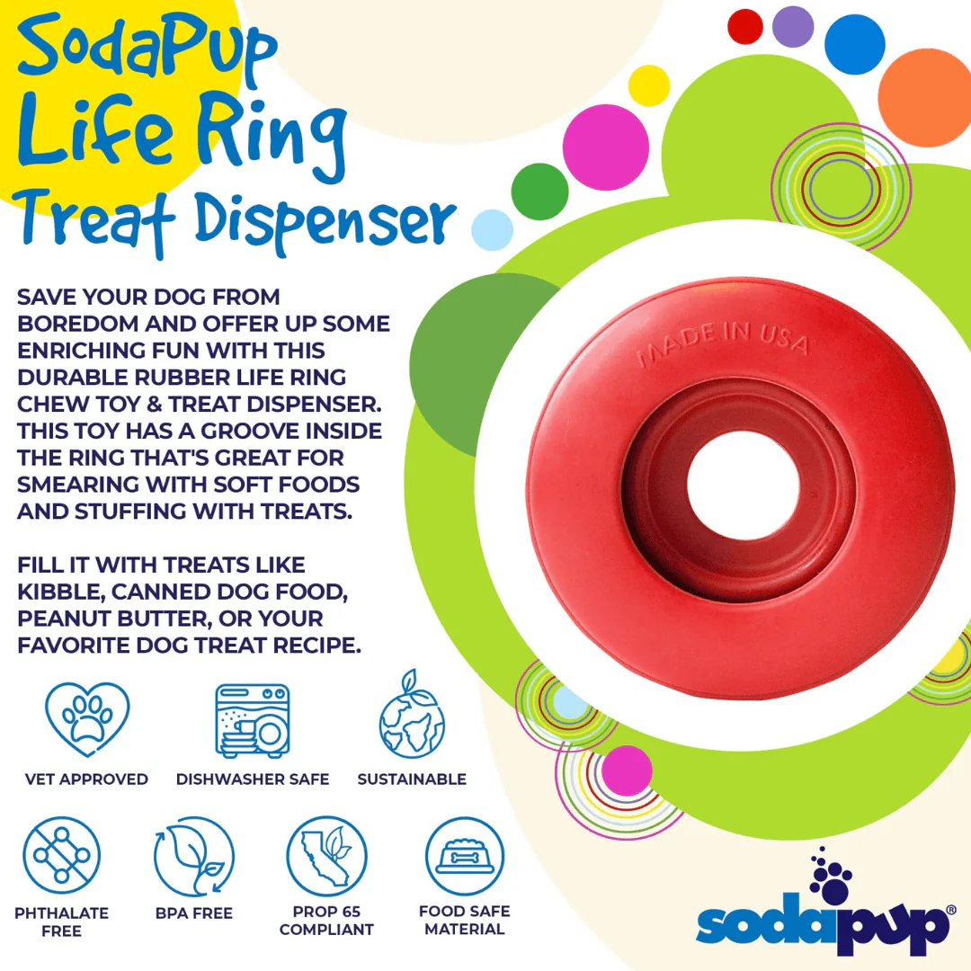 SodaPup Life Ring Durable Chew & Dispenser - Image 4