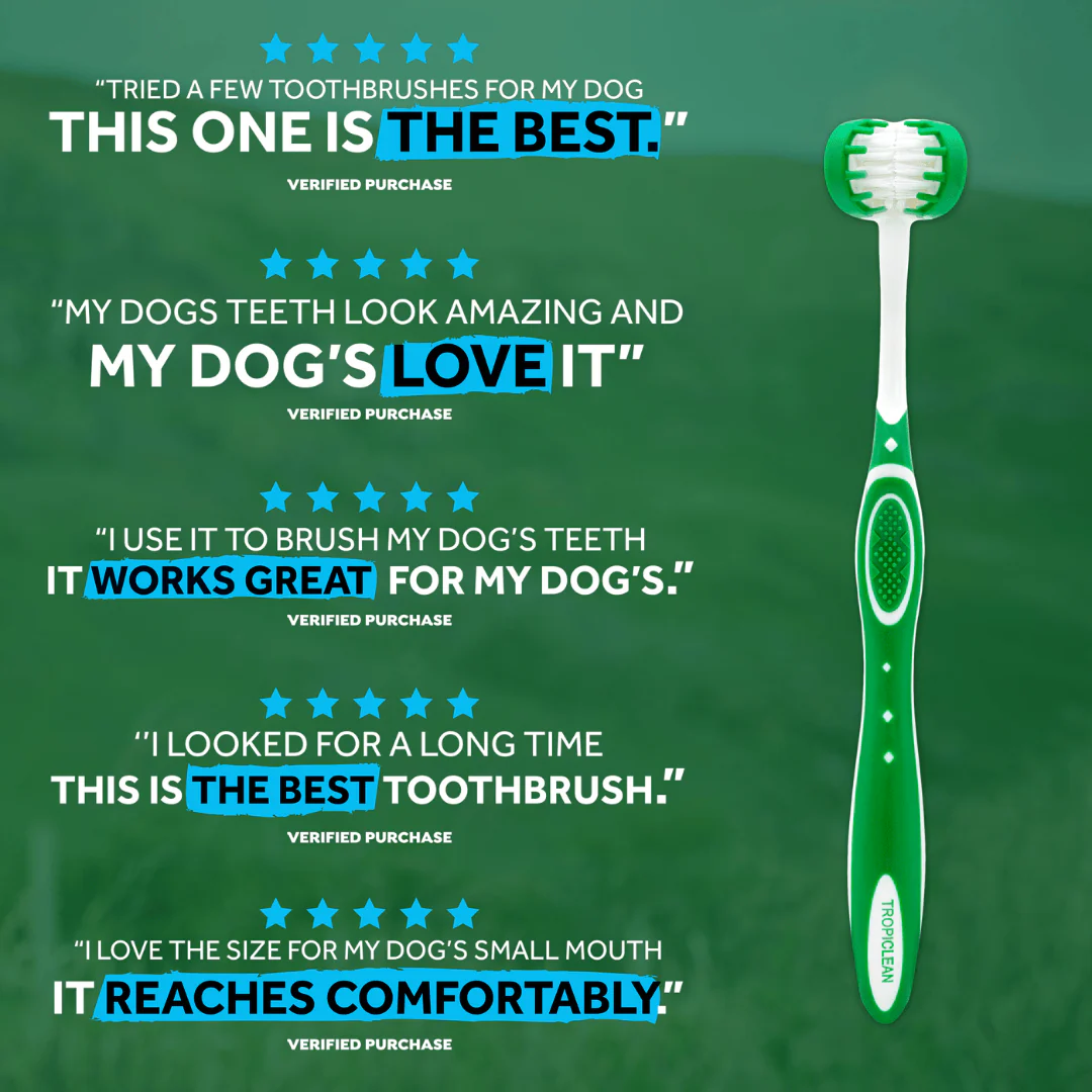 TropiClean Triple Flex Dog Toothbrush - Image 4